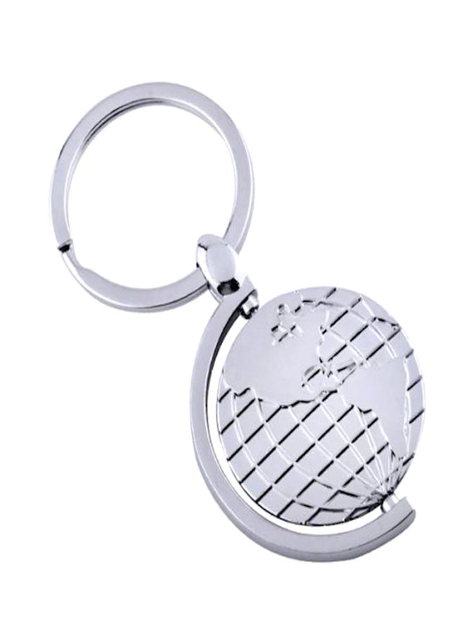 Globe Alloy Metal Key Holder Casual Key Chain - Image 1