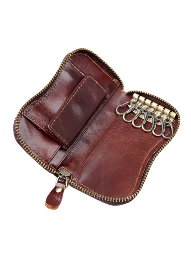 Retro Genuine Leather Handmade Key Chain - Image 1