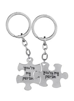 European And American Fashion Accessories You Are My Person Monogram Key Chain