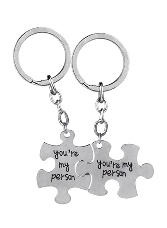 Generic - European And American Fashion Accessories You Are My Person Monogram Key Chain - Image 1