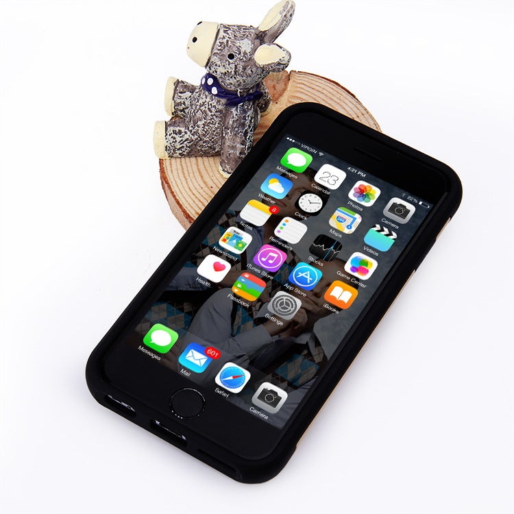 Folgandros Protective Wallet Case Card Holder Shell Phone Cover For Apple iPhone 8 Plus Black  - Image 2