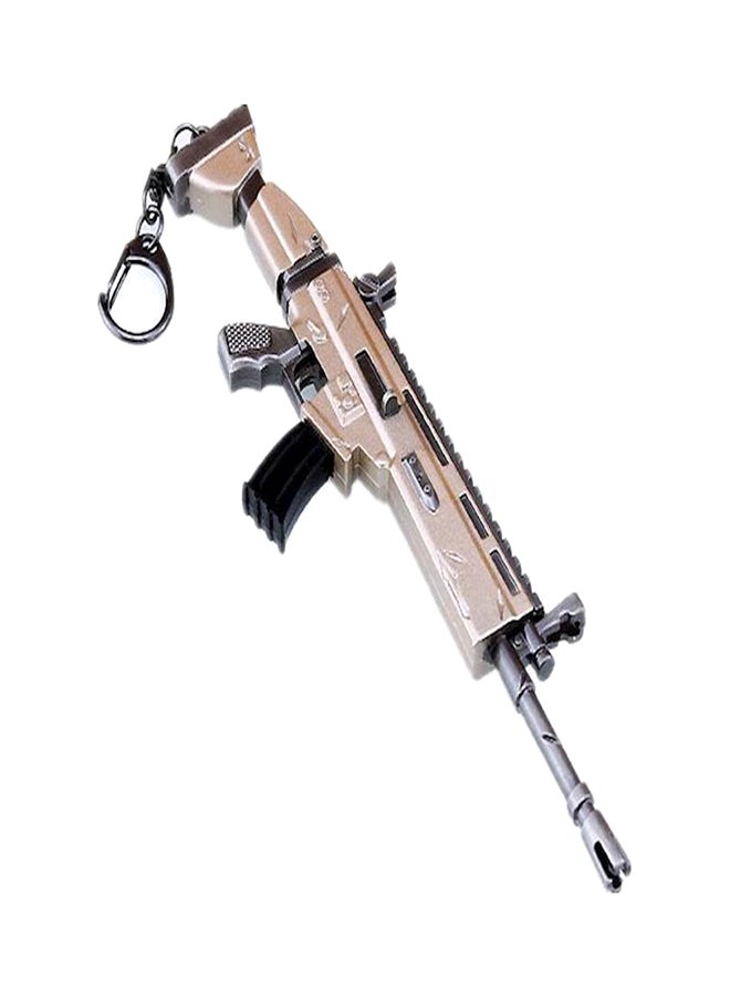 Scar Rifle Model Keychain Gold/Grey/Black - Image 1