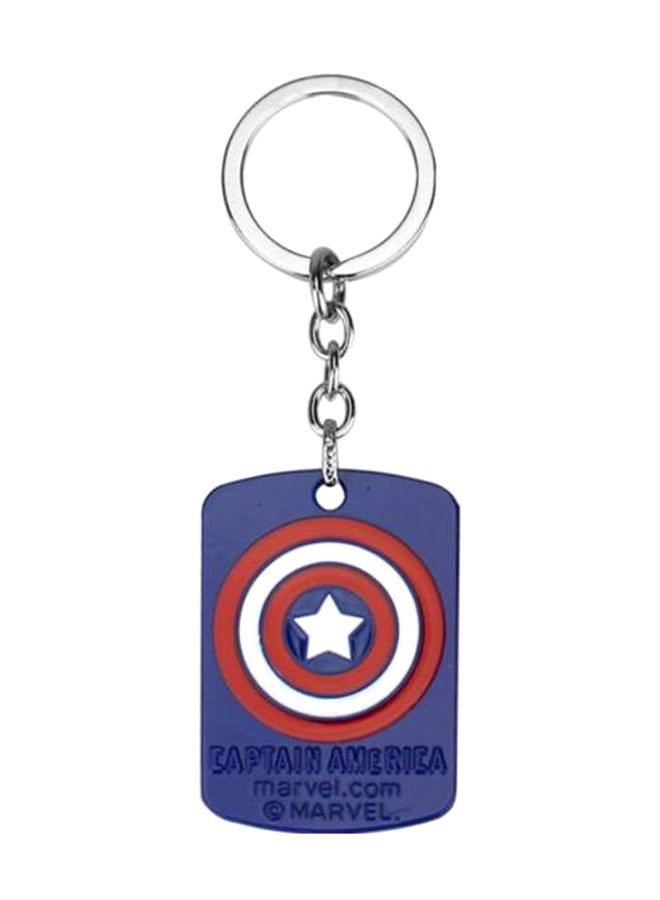 سلسلة مفاتيح على شكل شعار كابتن أمريكا بتصميم مستوحى من فيلم "The Avengers" - Image 1