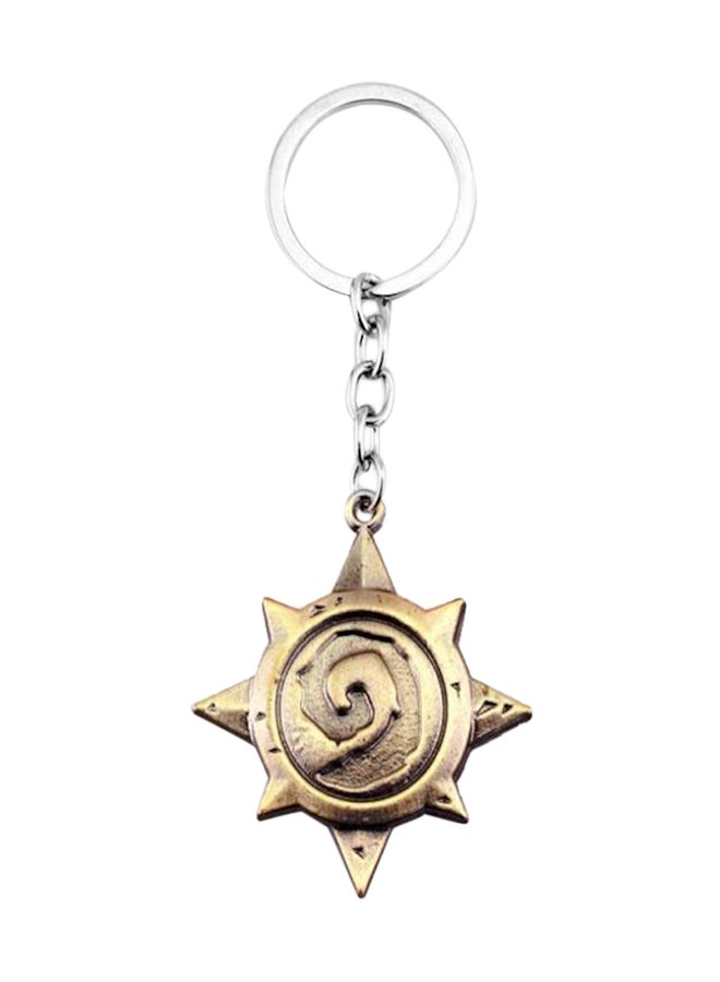سلسلة مفاتيح على شكل شعار العاصفة الثلجية من لعبة 'Hearthstone'