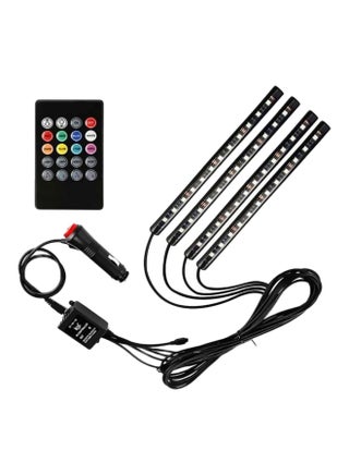 طقم يتكون من 4 قطع من حبال إضاءة LED بألوان أحمر وأخضر وأزرق لاسلكي مع جهاز تحكم عن بعد - v1556022972/N24049997A_1