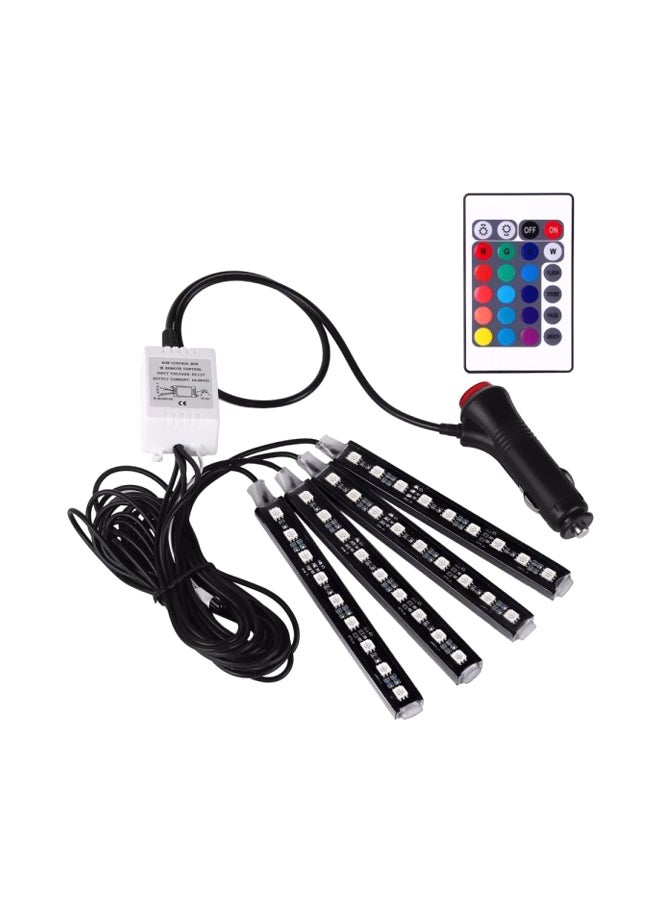 4-Piece LED Strip Light With Remote Control