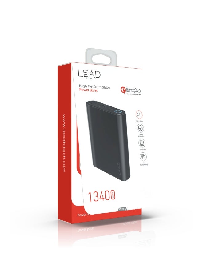 LEAD 13400.0 mAh JP-166 Power Bank Black - Image 4