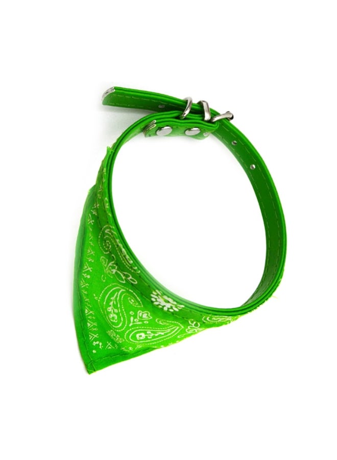 Cool Baby Adjustable Pet Scarf Collar Green/White  - Image 3