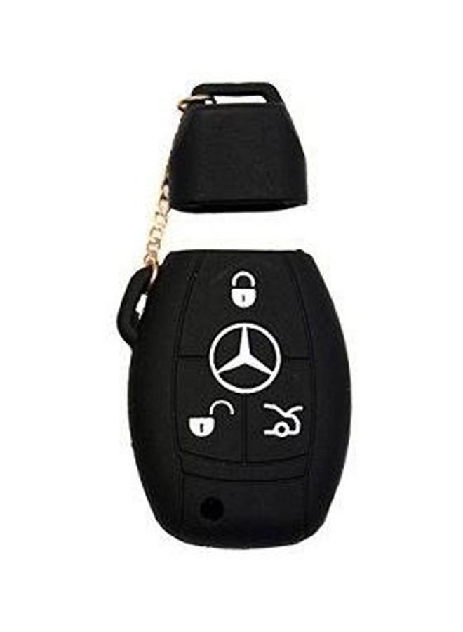 Mercedes 3 Buttons Car Key Silicone Cover Key Chain