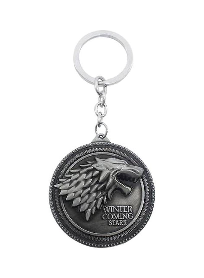 Game Of Thrones Stark Keychain Silver - Image 1