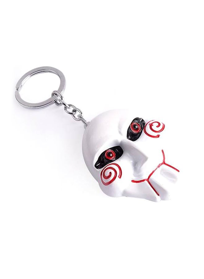 سلسلة مفاتيح بتصميم من فيلم الرعب "Saw"