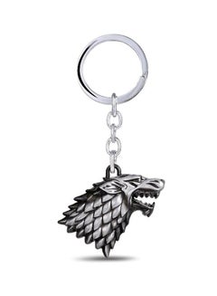 سلسلة مفاتيح بتصميم شعار عائلة ستارك من مسلسل Game Of Thrones
