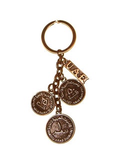 UAE Dirham Round Metal Key Chain