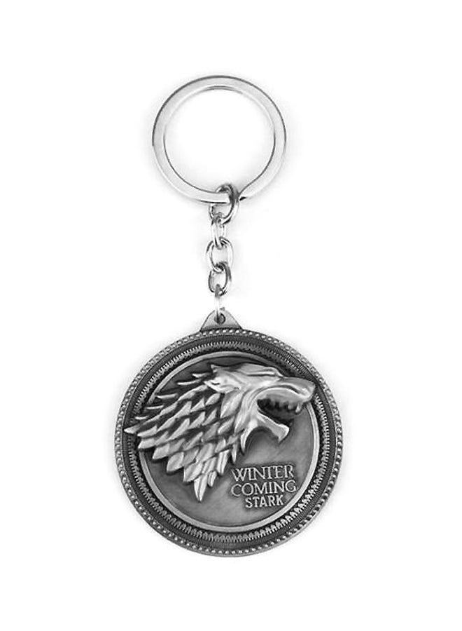 Game Of Thrones Stark Family Wolf Head Key Chain