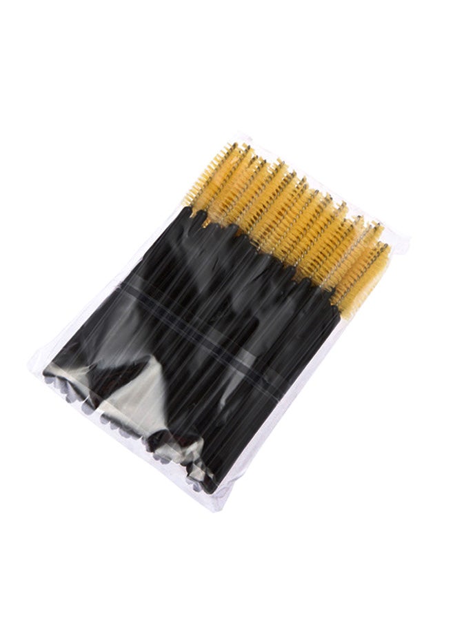 CYTHERIA 50-Piece One-Off Eyelash Brush Set Yellow/Black  - Image 1