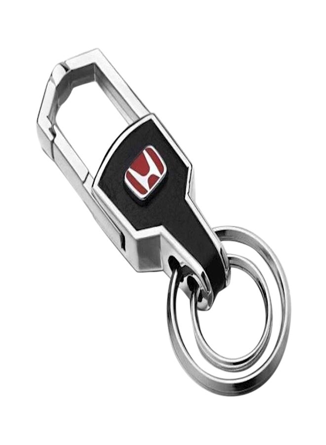 سلسلة مفاتيح حلقية معدنية للسيارة بتصميم شعار هوندا - Image 1