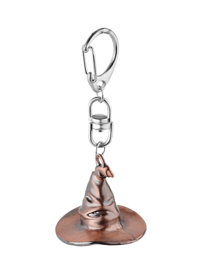 Sharpdo Classic Alloy Magic Hat Key Chains Rings Car Pendants Children Toys Rose Gold/Silver - Image 1