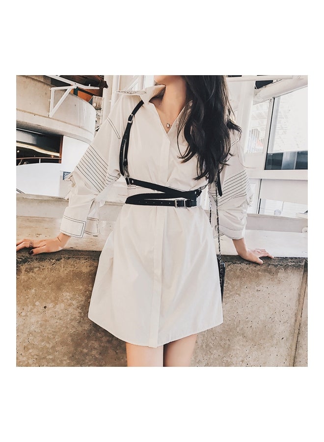 شاربدو حزام بونيك كلاسيكي أسود/ فضي/ ذهبي - Image 3