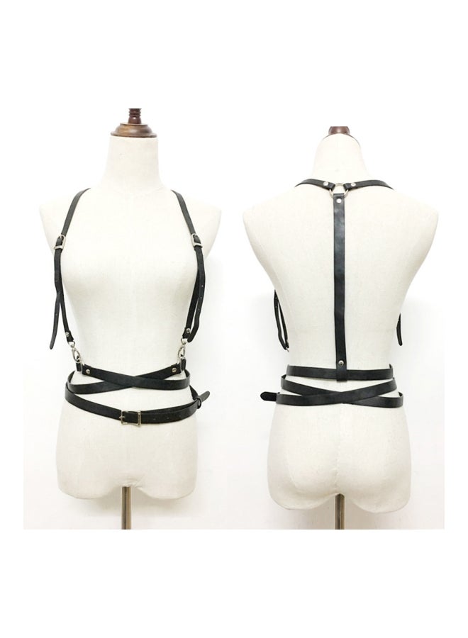 شاربدو حزام بونيك كلاسيكي أسود/ فضي/ ذهبي - Image 2