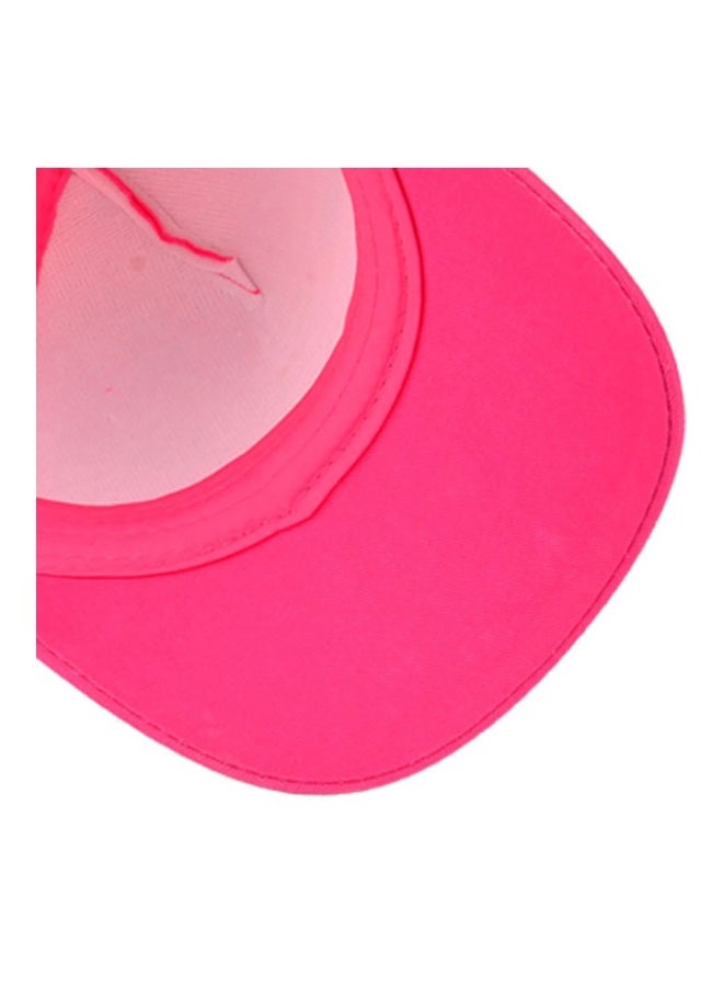 Sharpdo Star Pattern Beeds Studded Cap Pink/Silver - Image 4