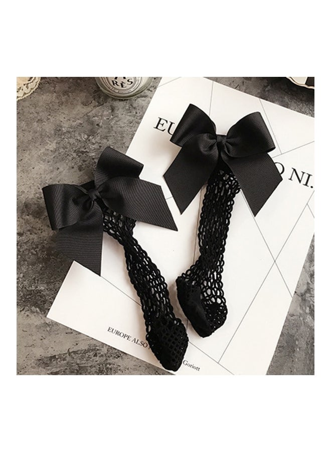 شاربدو مجموعة جوارب بتصميم عقدة فيونكة من 3 قطع أسود/أحمر/رمادي - Image 5