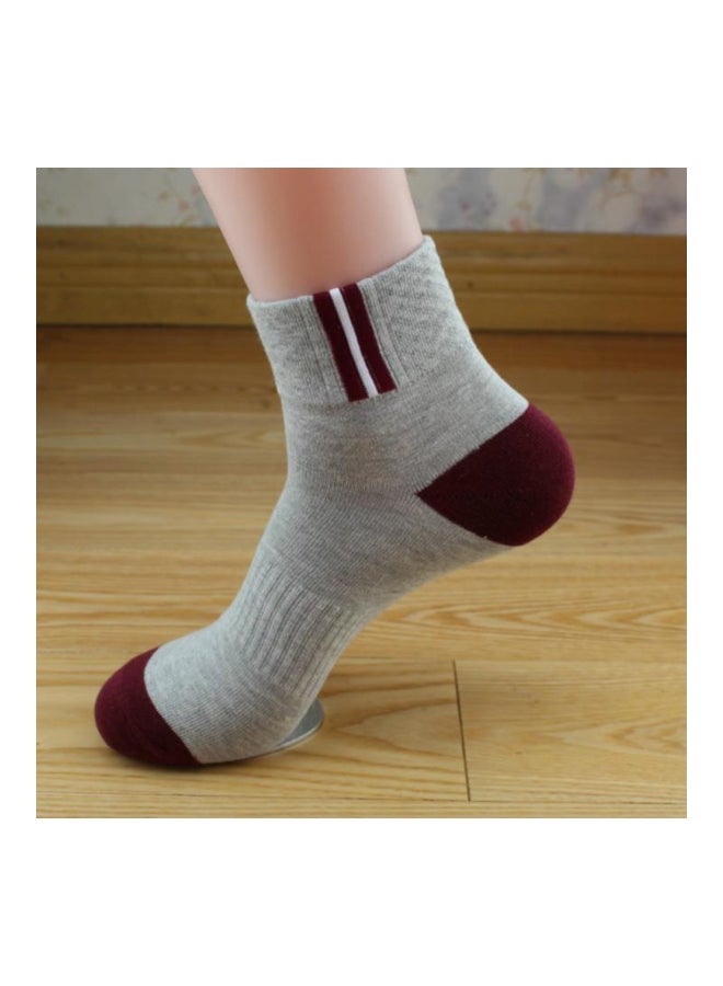 Sharpdo 5-Pair Breathable Cozy Socks Multicolour - Image 2