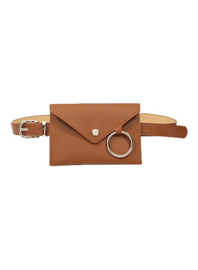Sharpdo Belt With Waist Bag Brown/Silver - Image 1