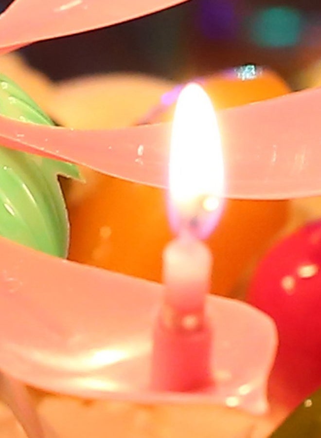 Lotus Flower Birthday Music Candle Pink/Yellow/Green  - Image 3