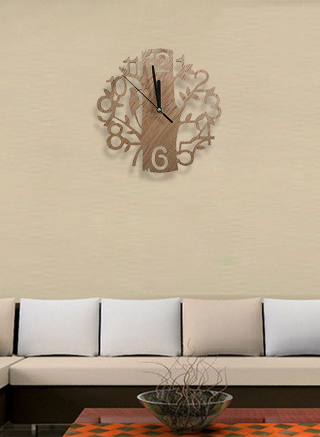 Vintage Design Wall Clock Brown/Black - Image 2
