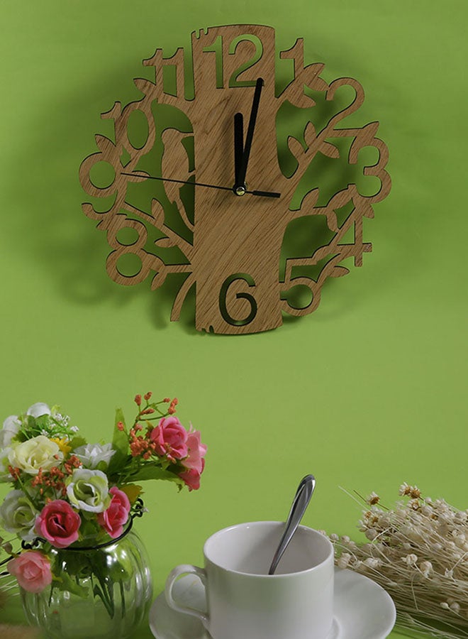 Vintage Design Wall Clock Brown/Black - Image 4