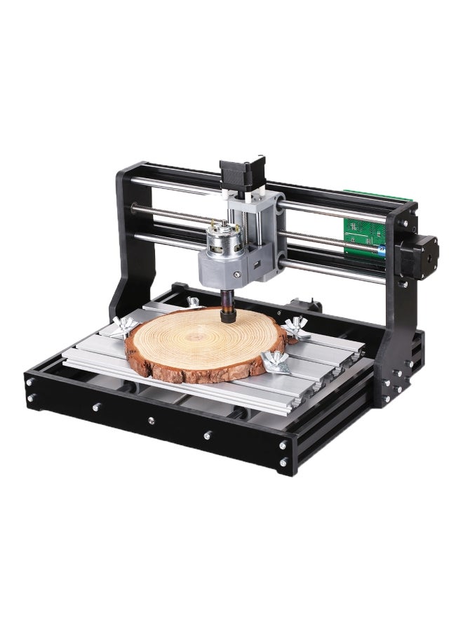CNC3018 2-In-1 Laser Engraving Machine Black/Silver/Green  - Image 1