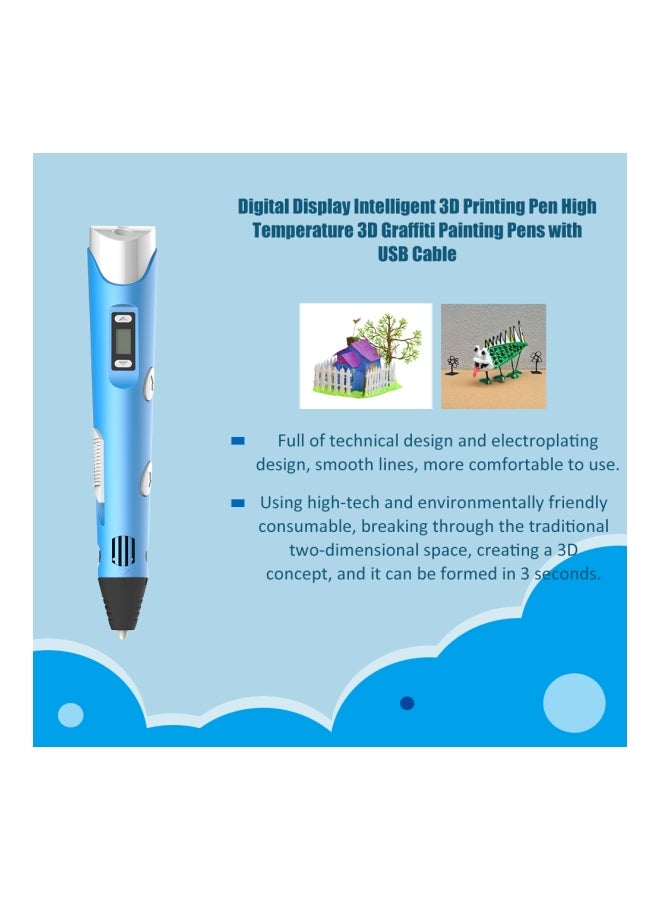 ABS 3D Printing Pen Blue/White/Black - Image 3