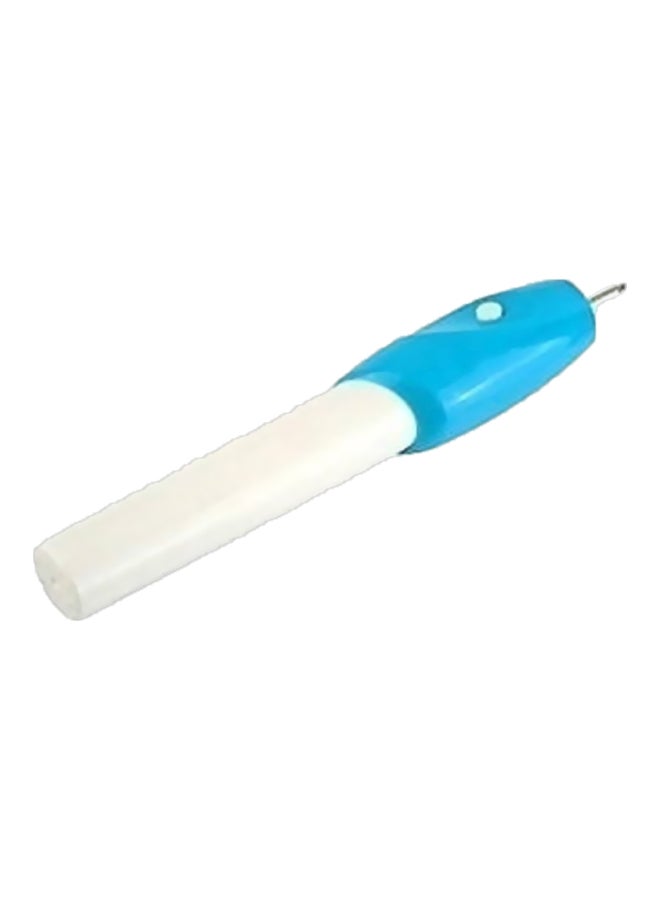 Plastic Engraving Pen White/Blue  - Image 1