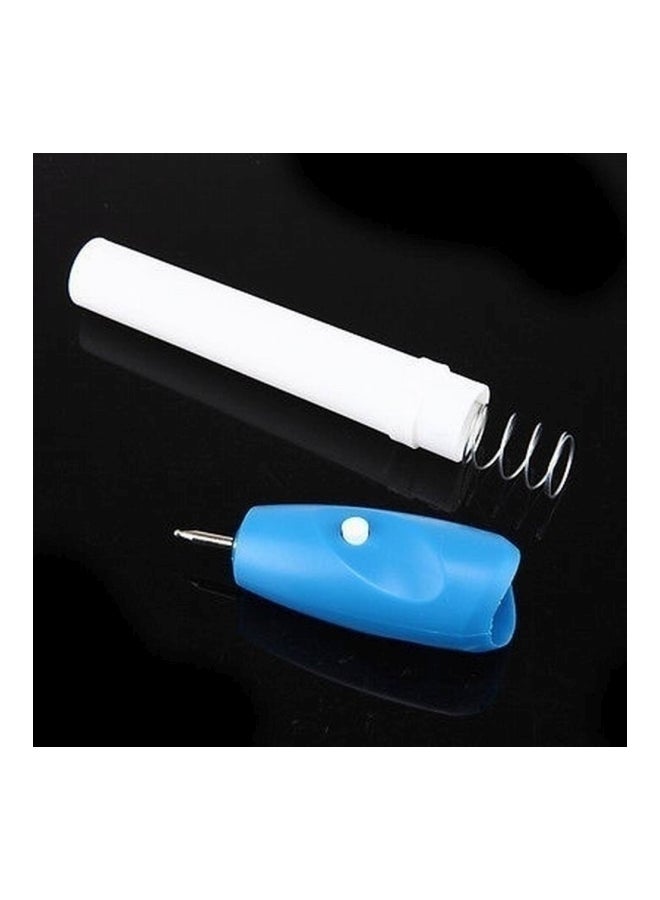 Plastic Engraving Pen White/Blue  - Image 3