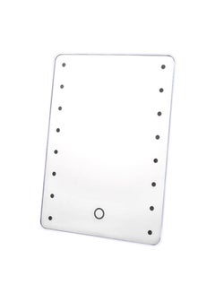 LED Touch Screen Makeup Mirror White/Clear