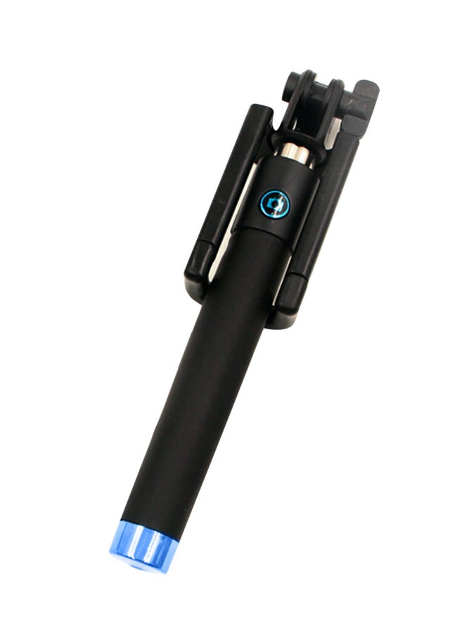 Voberry Wired Selfie Stick Black/Silver/Light Blue - Image 4