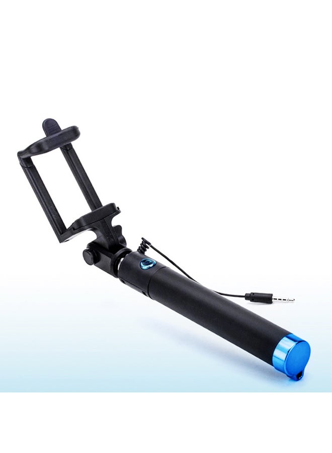 Voberry Wired Selfie Stick Black/Silver/Light Blue - Image 5