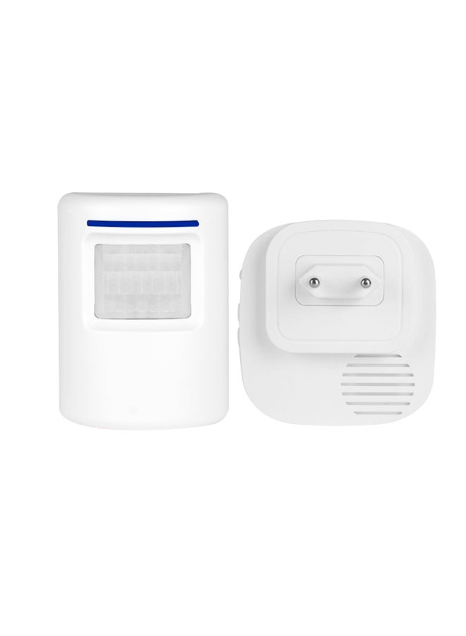 Digital Doorbell And Infrared Induction Alarm Set White/Blue - Image 2