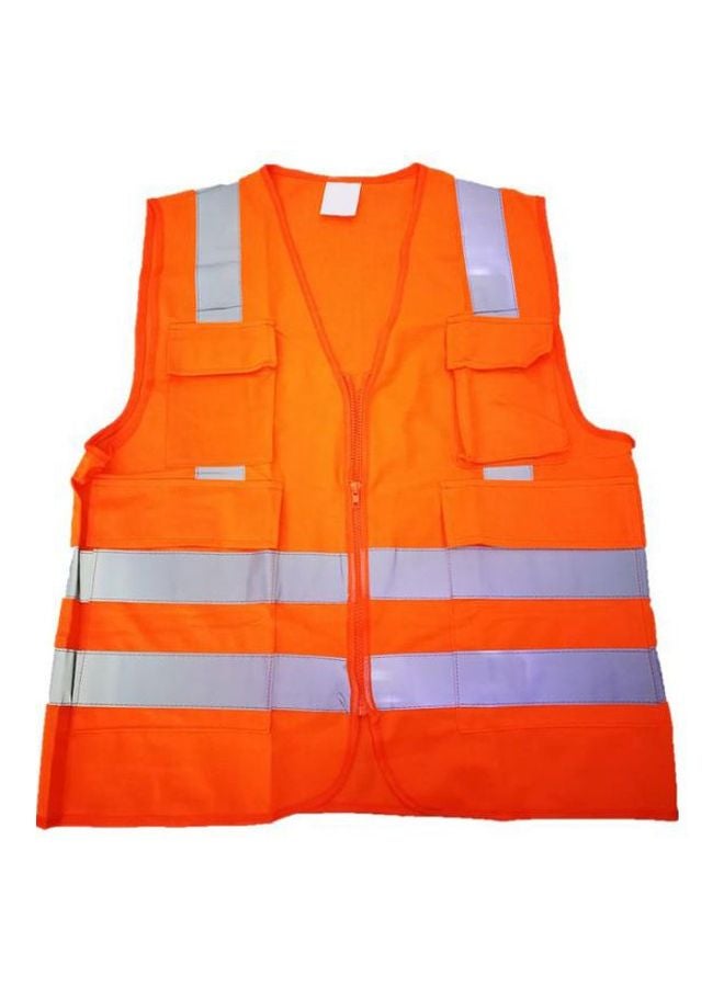 إستيل فيست أمان مزود بسحاب برتقالي/رمادي One Size - Image 1