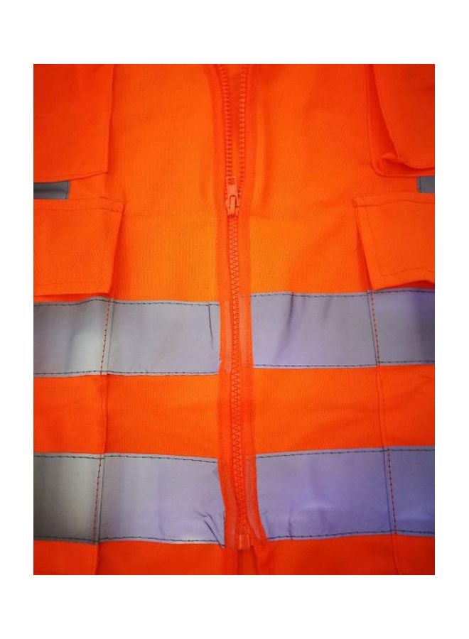 إستيل فيست أمان مزود بسحاب برتقالي/رمادي One Size - Image 2