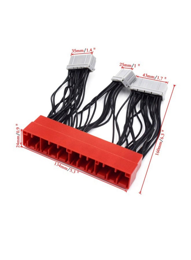 Car Vehicle OBD2A to OBD1 Jumper Replace ECU Conversion Wire Harness For Acura Accord Honda Civic Wiring - Image 3