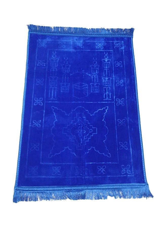 سجادة صلاة مطبوعة من البوليستر أزرق 70x110x2سم  - Image 1