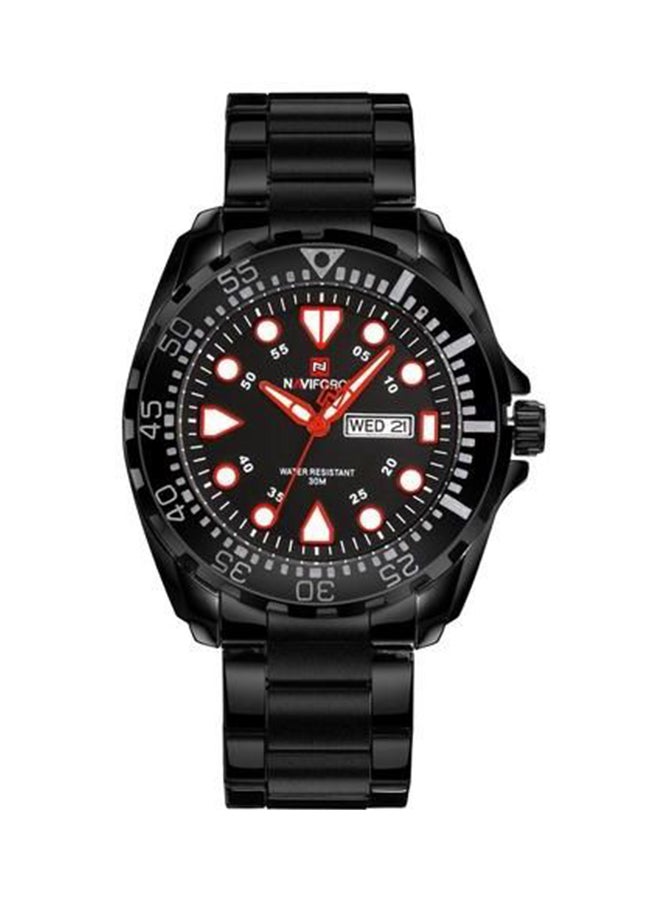 NAVIFORCE Men's Analog Dress Watch- 9105 B-B-R