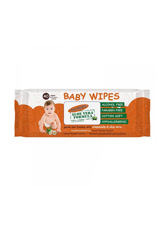 PALMER'S 40-Piece Baby Wipes Flow 