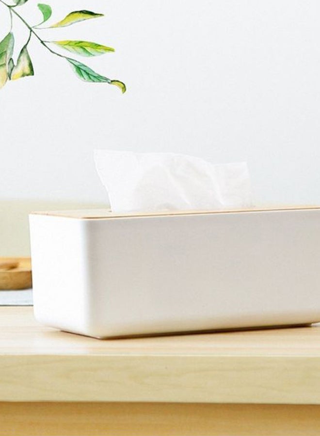 Removable Tissue Box White/Beige - Image 2