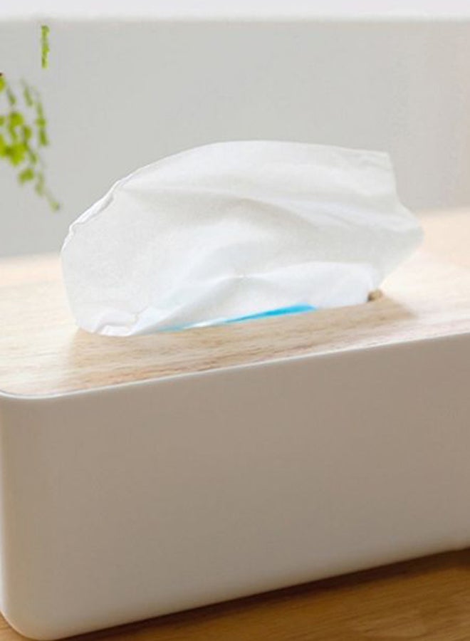 Removable Tissue Box White/Beige - Image 3