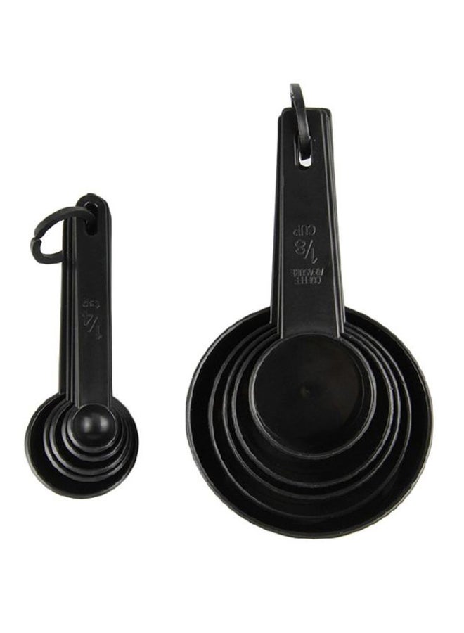 10-Piece Measuring Spoon And Cup Set Black - Image 4