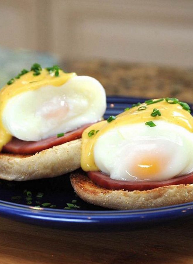 Set Of 6 Egg Boil Cup Cooker Red/White - Image 4