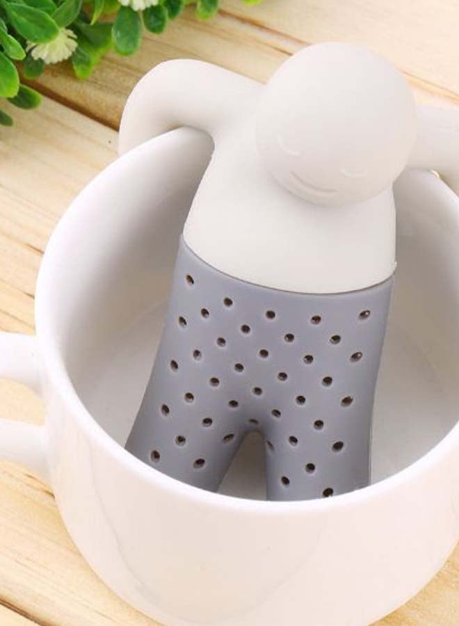 Generic - Tea Leaf Strainer Filter Diffuser White/Grey - Image 1