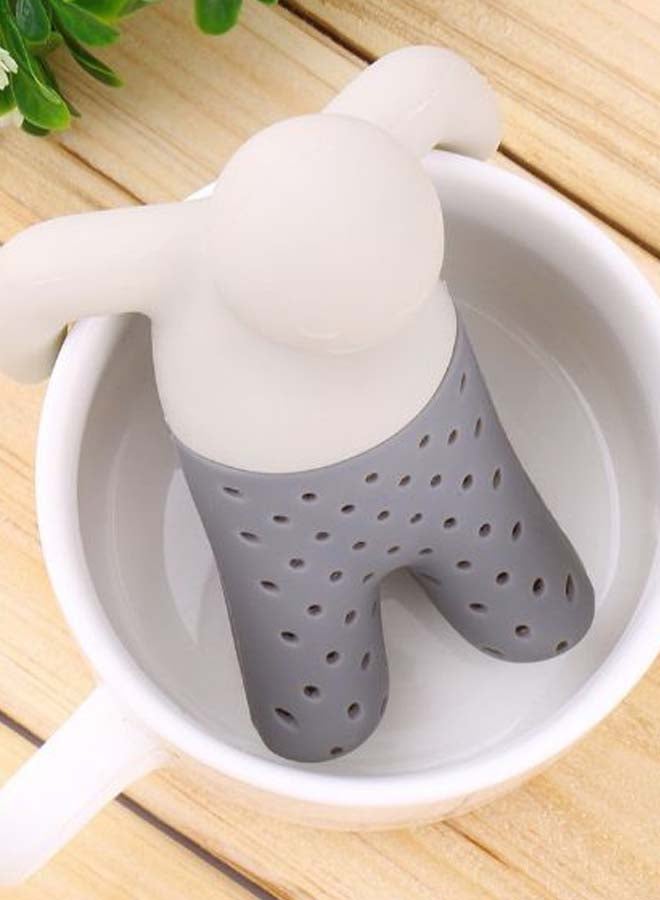 Generic - Tea Leaf Strainer Filter Diffuser White/Grey - Image 1